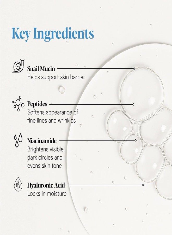 بيبادي كريم العين بايبودي بخلاصة مخاط الحلزون (30 مل/1.06 أونصة سائلة) - كريم مضاد لعلامات تقدم السن للهالات السوداء والبشرة الجافة - سيروم مخاط الحلزون مع الببتيدات وحمض الهيالورونيك - Image 4